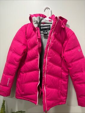 Sunice Kids' Insulated Pink Puffer Jacket